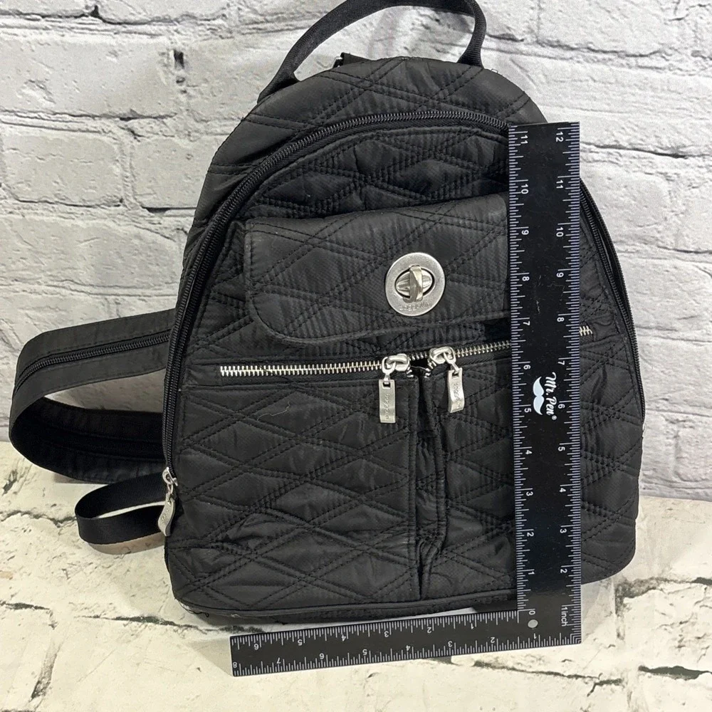 Baggallini Naples Women's Convertible Backpack Quilted Black
